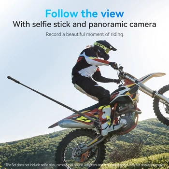 Telesin Super Clamp Bicycle Clip Camera Mount Motorcycle Handlebar Mount for GoPros 13 and Action Cameras detail image