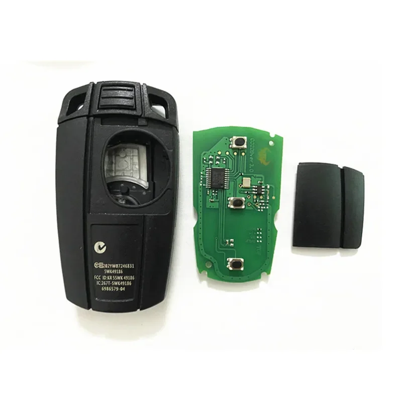 BMW Car Key with 3 Buttons Cas3 E90 E91 E92 E60 Remote Pcf7945 Pcf7953 Chip 315/434/868mhz Frequencies 2025 Battery