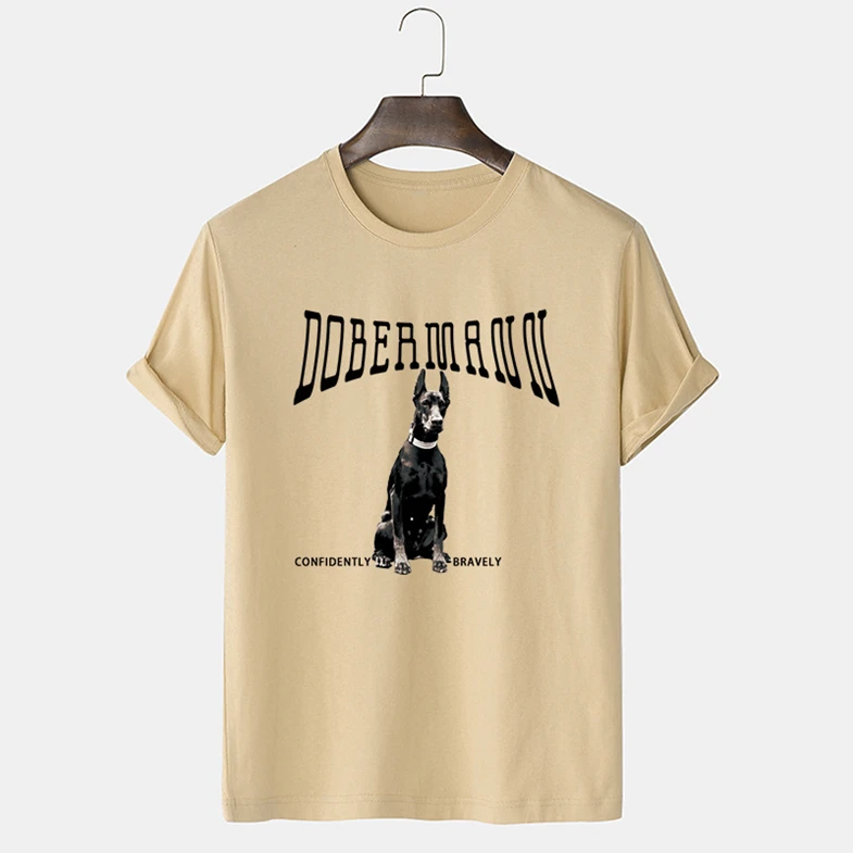 New Design Mens Clothing Plus Size Wholesale Custom Tshirt 100% Combed Premium Cotton Dog Printing t-shirt