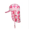 Chapeau de protection solaire fleur d'œuf rouge rosé 925