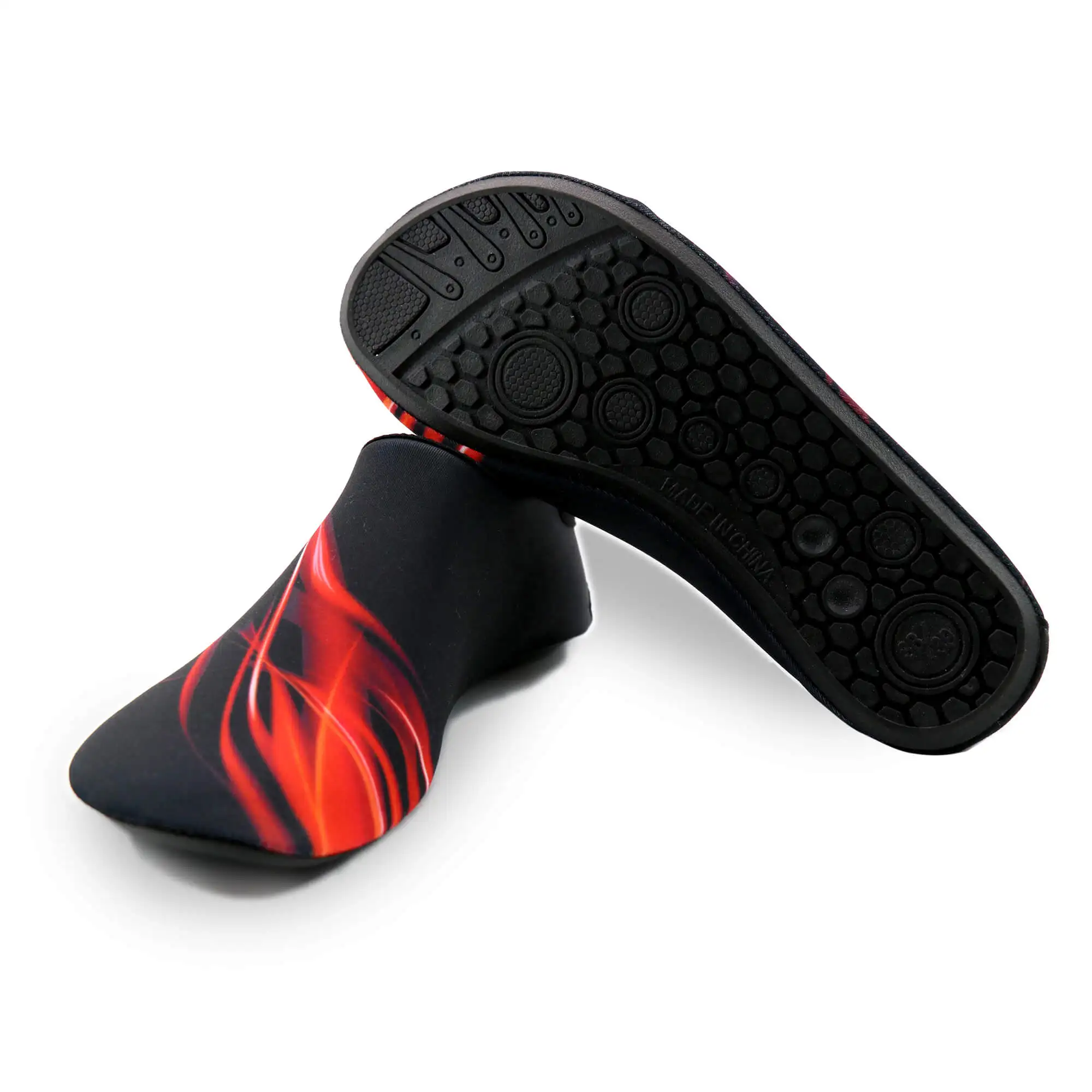 Summer Outdoor Leisure Beach Aqua Water Shoes For Mens Womens Flaming Mountain Sublimation Water Shoe