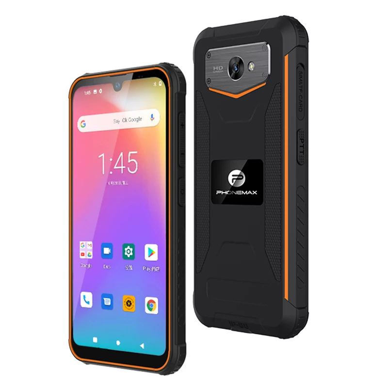 Phonemax M1 Waterproof Android Quad-Core 128GB IP68 4G Rugged Phone with CDMA & LTE Cellular