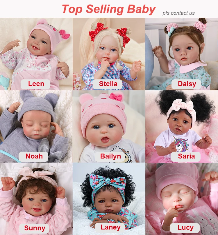 Muñeca Reborn Bailyn 20 Pulgadas – Bebé Realista Con Cuerpo De Tela Suave, Articulada, Con Accesorios Y Certificado De Nacimiento