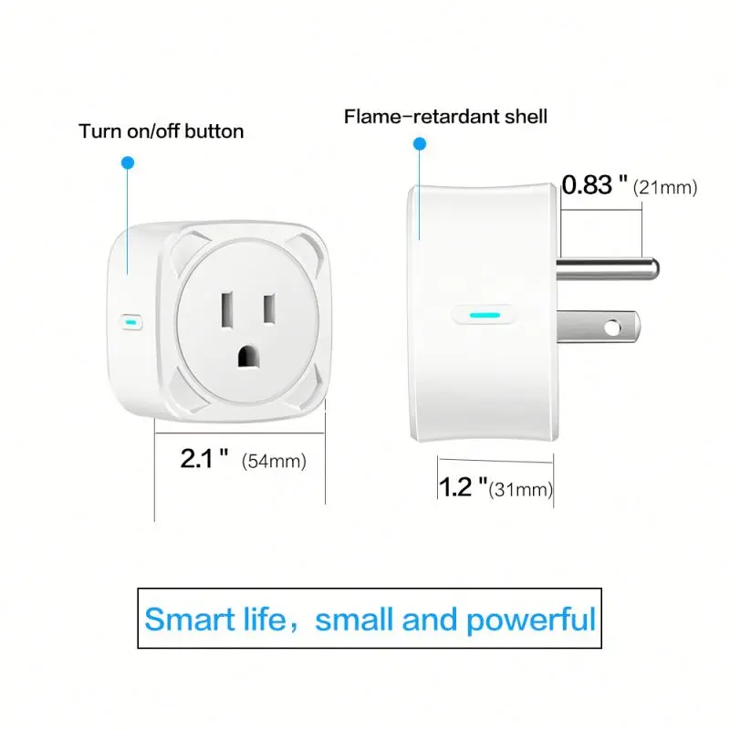 Wifi Zigbee Tuya Smart Plug US Firmware Flash for Espressif ESP8266 ESP32 Chipset Tasmota Custom Tooya BSD13 10A Smart Socket