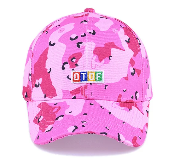 Custom Logo Embroidery Sport Caps Pink
