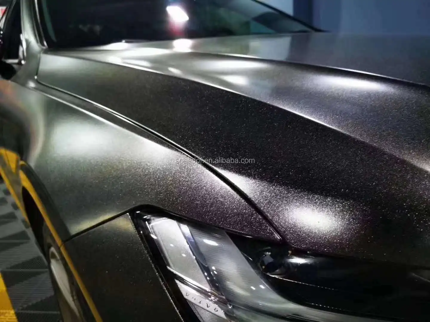 Pearl noir métallisé voiture Wrap film vinyle adhésif de libération de  l'air - Chine Autocollant de voiture, Pearl noir métallisé
