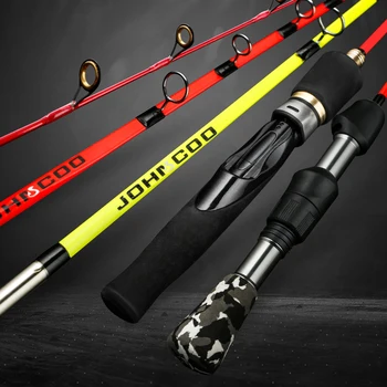 JOHNCOO Soft Tip/Hard Tip Carbon Winter Fishing Rod Ultralight Portable Winter Fishing Rod Ice Fishing Rod Tackle