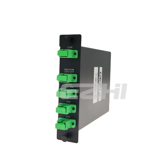 Filter WDM1r GPON 1310/1490 XGS-PON 1270/1577 Video 1550 OTDR 1625nm WDM filtro wdm1r Module for next-generation network NGPON