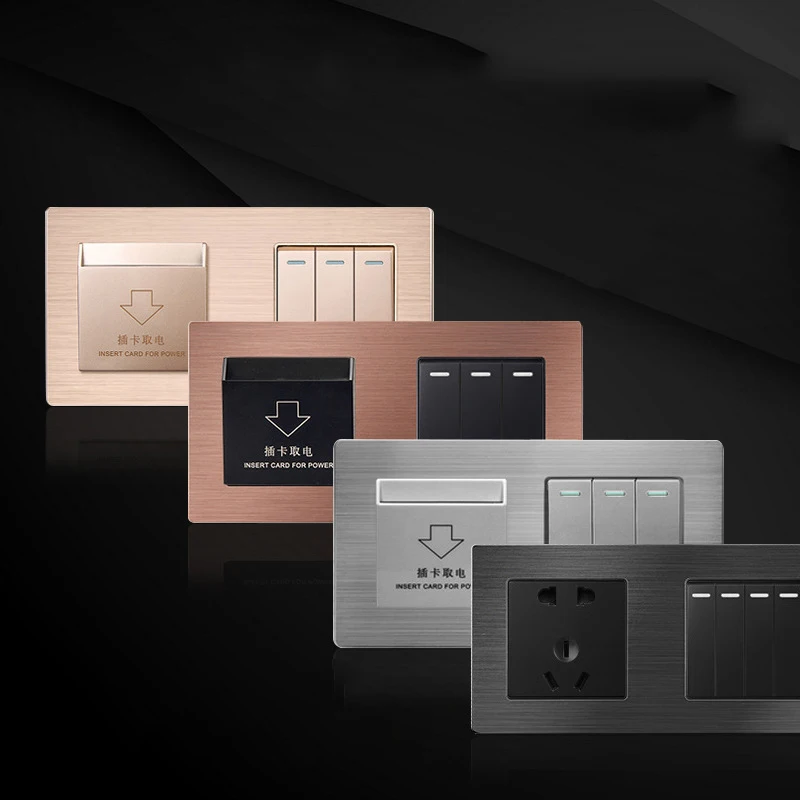 Factory Supply Hotel Electric Socket Switch Push Button Switch Light Switch and Socket