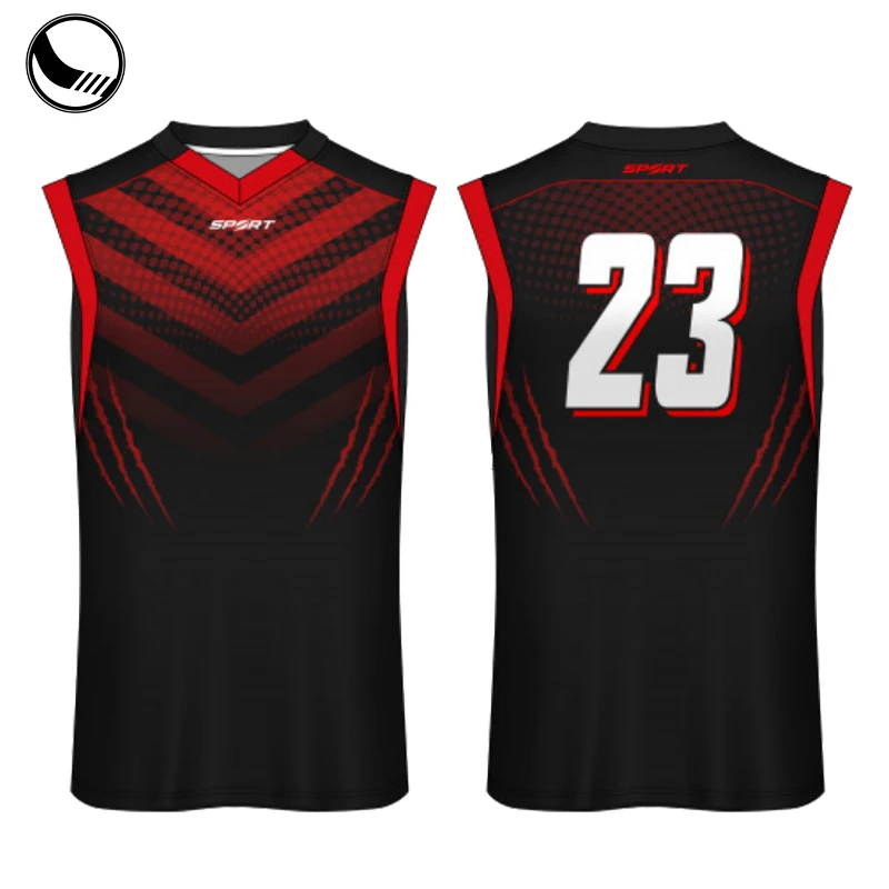 Red Blood Deep Ink Classic Basketball Jersey, Mesh Fabric Tank Top, L