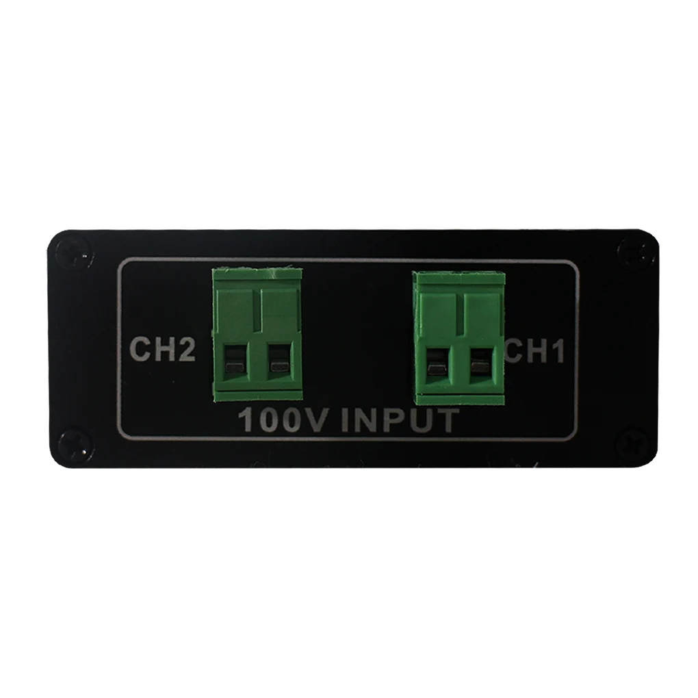 2 Channel 100V Input 1.3V Line Output Aluminum Audio Converter for 100V Speaker Systems
