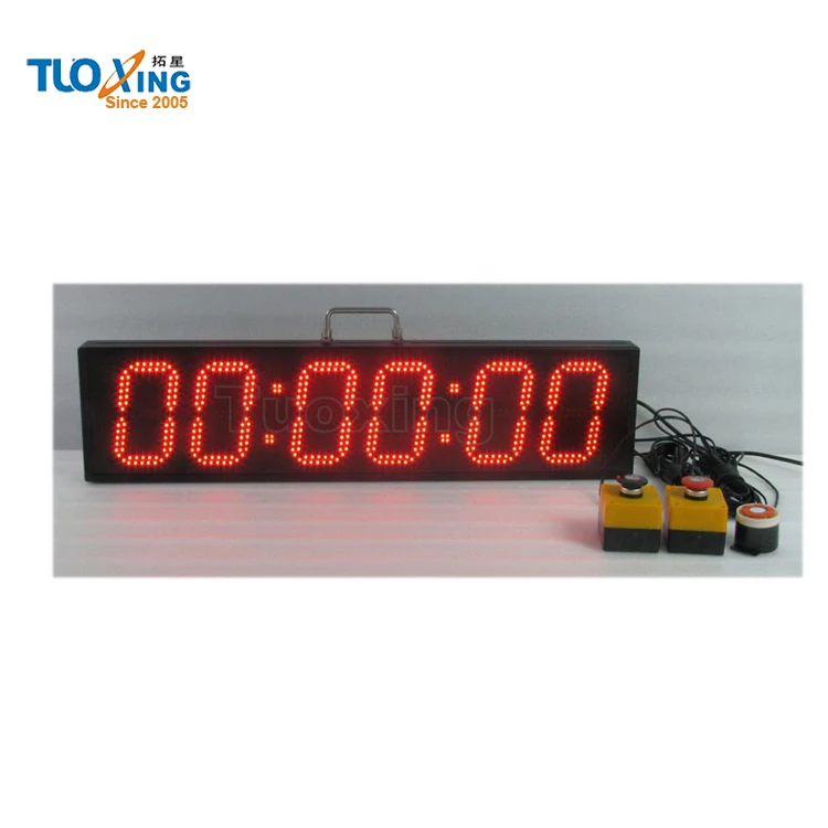 6 Inch 6 Digits Led Sports Timing Digital Buzzer with Timer
