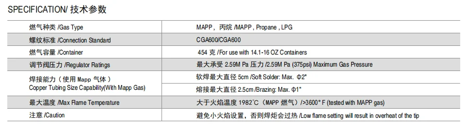 Wholesale High Quality Self-lgnition Mini Torch HT-8A7 Stainless Steel Tip Mapp Propane Hand Torch Use for HVAC and Electricity