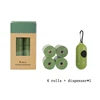 4 rollos + dispensador*1 verde