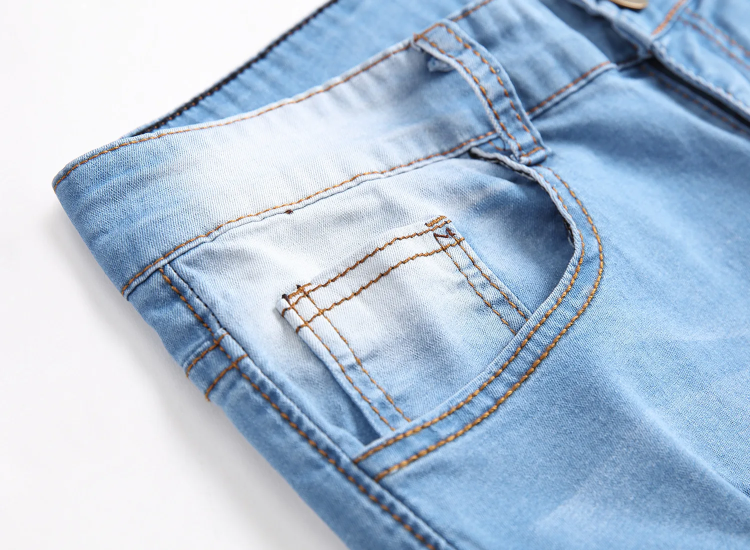 high street ripped denim pants