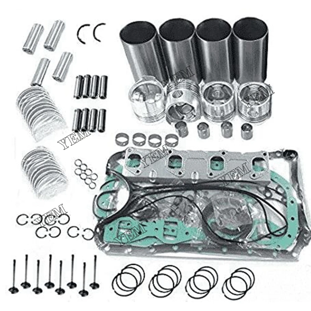 Diesel Engine S4D102E-1 Engine Overhaul Rebuild Kit for Komatsu D31S-20E Dozer