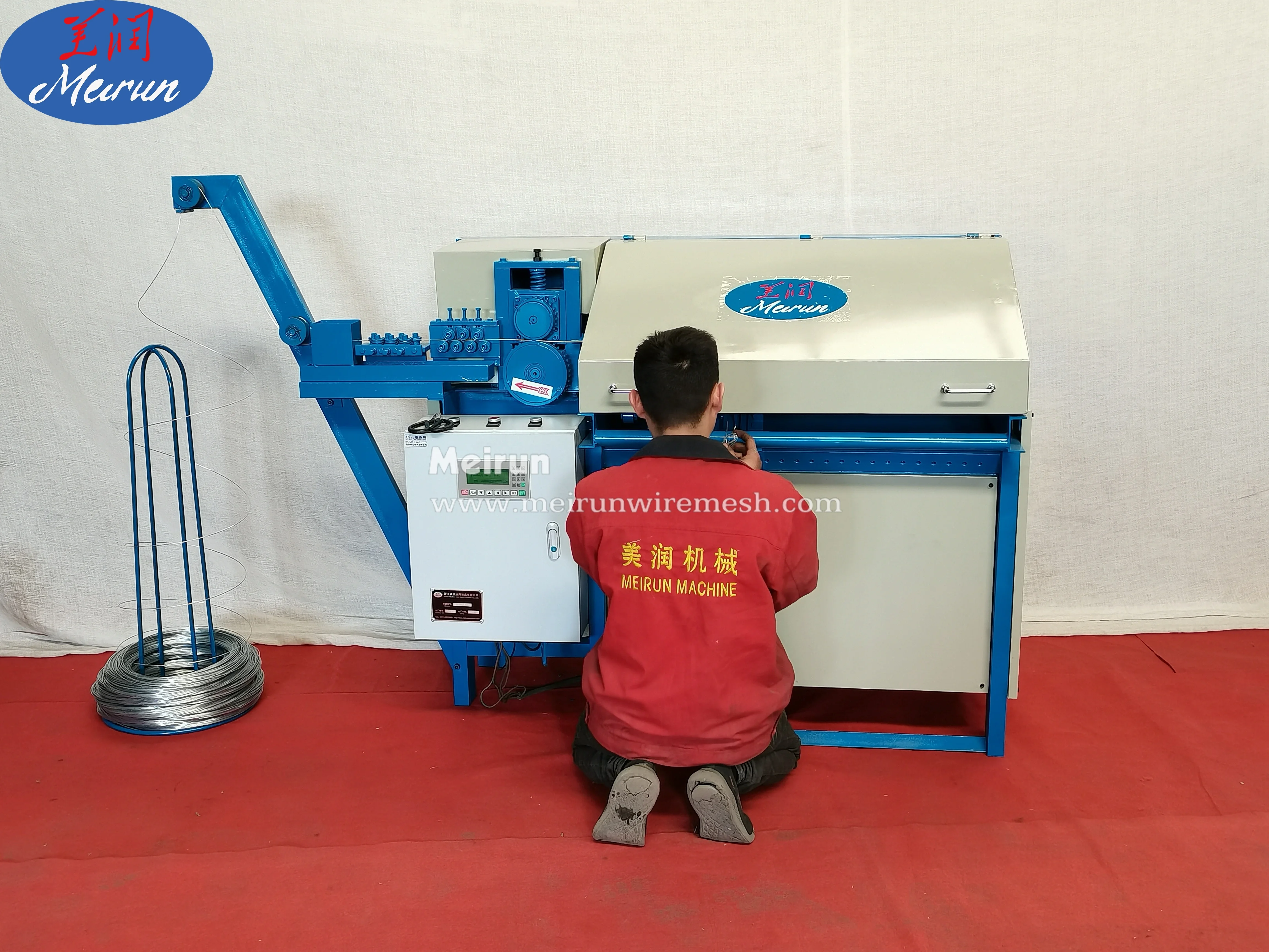 Full Automatic  Galvanized Double  Loop Tie  Wire Making Machine for Rebar Wire Binding Tying Application