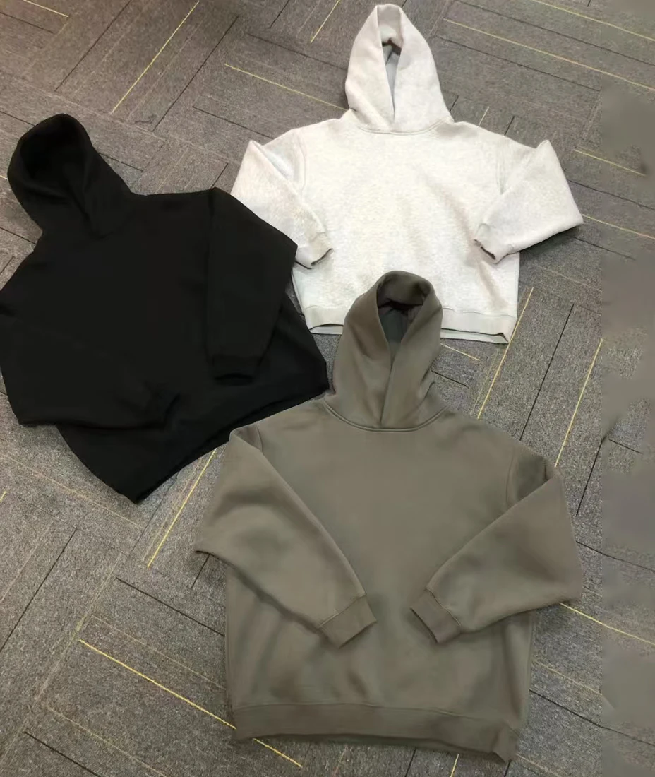 EH-041 Female Solid Crop Top Hoodie Fleece Oversized Hoodies No