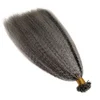 1B/Grigio Kinky Straight Punta piatta 100g