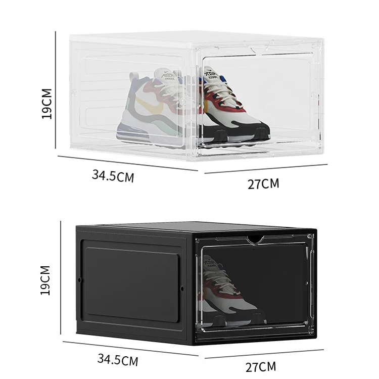 In Stock Stackable Sturdy Durable Plastic Shoe Organizer Simple