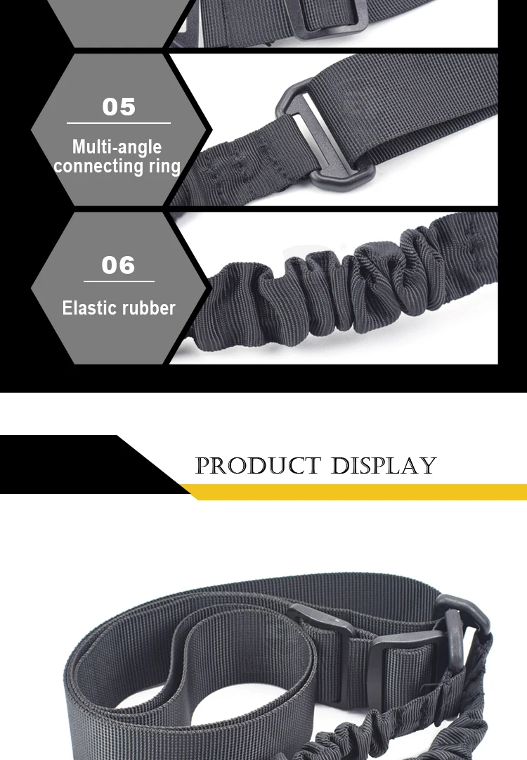 Action Union Tactical Toy Gun Sling Camo Strap Adjustable Bungee Sling