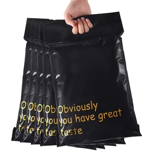 10x17 in Self Adhesive Mailing Envelopes Self Sealed Plastic Mailing Envelopes Waterproof Tear-Proof with Build-in Handle