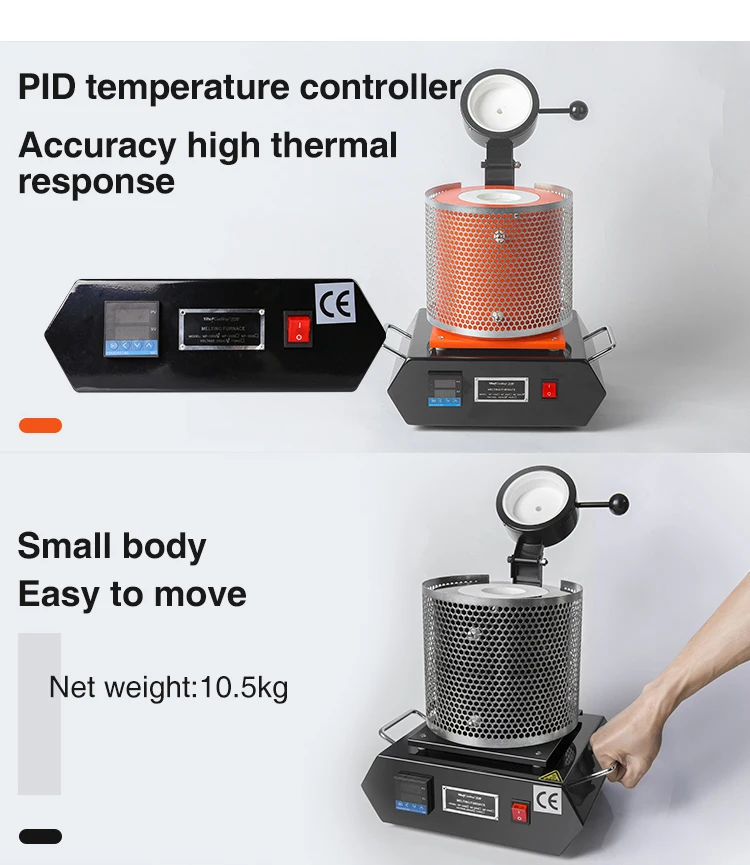 1150 Degree Mini Electric Melting Furnace - Red Gold Furnace