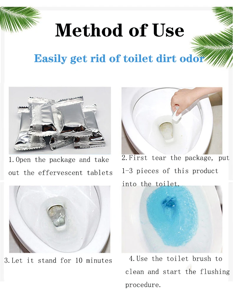 Oem Automatic Effervescent Cleaner Bleach Toilet Deodorant Cleaning ...