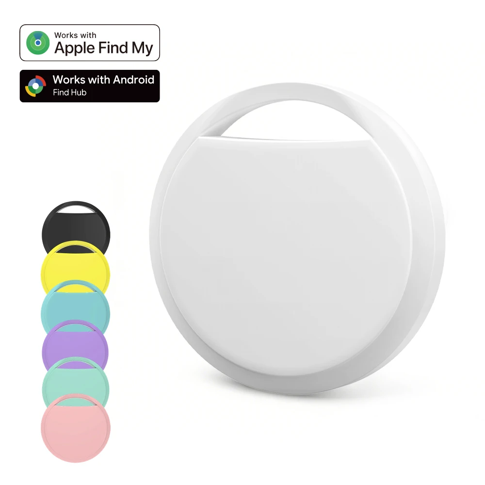 RSH New Dual Air Tag MFi Google Certified Mini Tracker Smart Item Key Finder BLE 5.4 GPS Locator Compatible Apple and Android