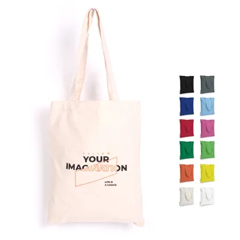 Source Leather handle canvas bag custom print promotional 100% cotton  canvas tote bag wholesale on m.