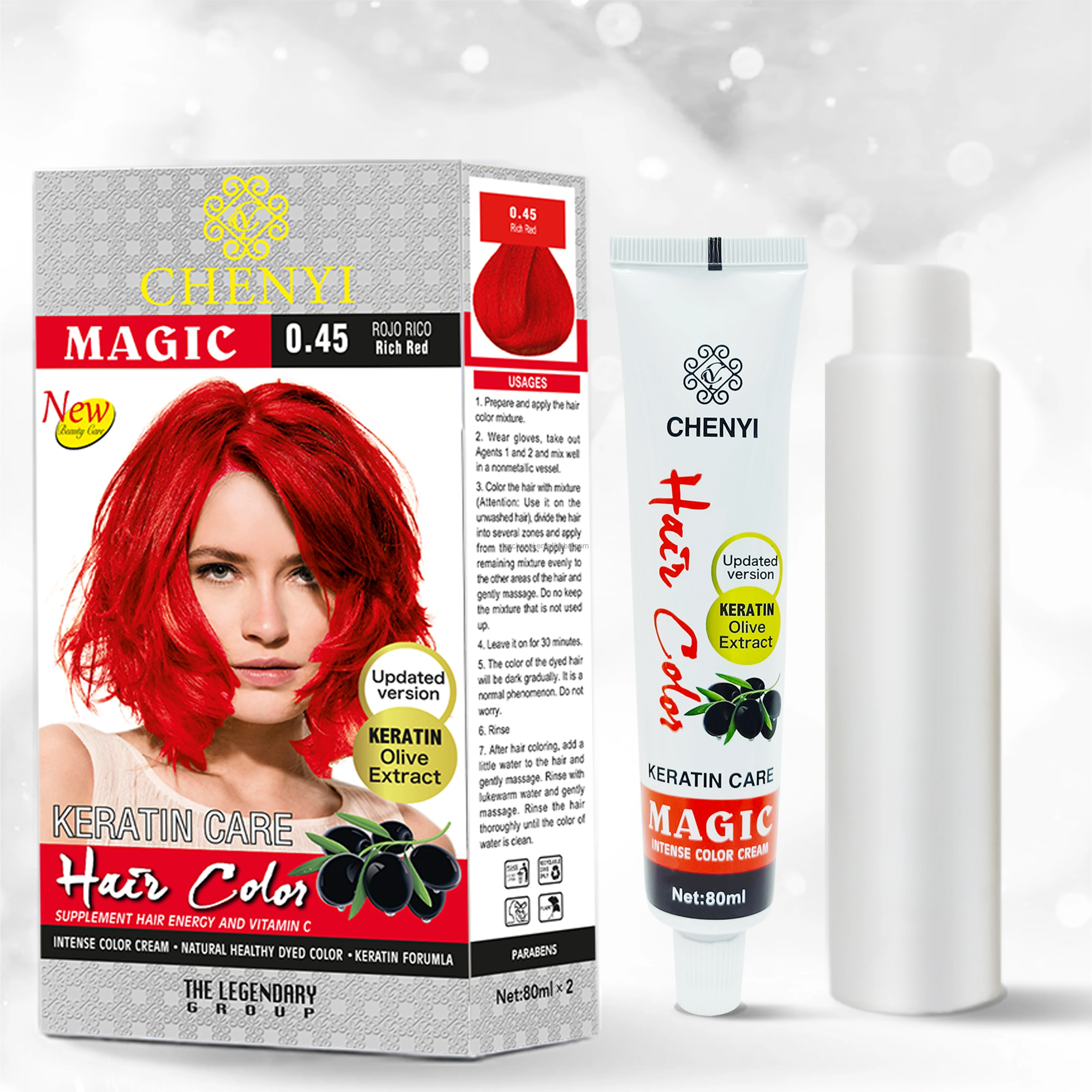 Chenyi Magic Merk Veilige Formule Permanente Haarverf Met Factory Prijs - Buy Haarverf,Permanente Zwarte Haarverf,Natuurlijke Haarverf Product on Alibaba.com