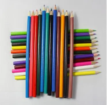 Hot Sale Non Toxic 24 Pcs  Cheap Price Promotion Multi Wood Darwing Color Pencil