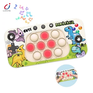 Chengji Electronic Fast Pop Bubble Light up Fidget Toys Dinosaur Design Whack a Mole Toy Speed Push Puzzle Game