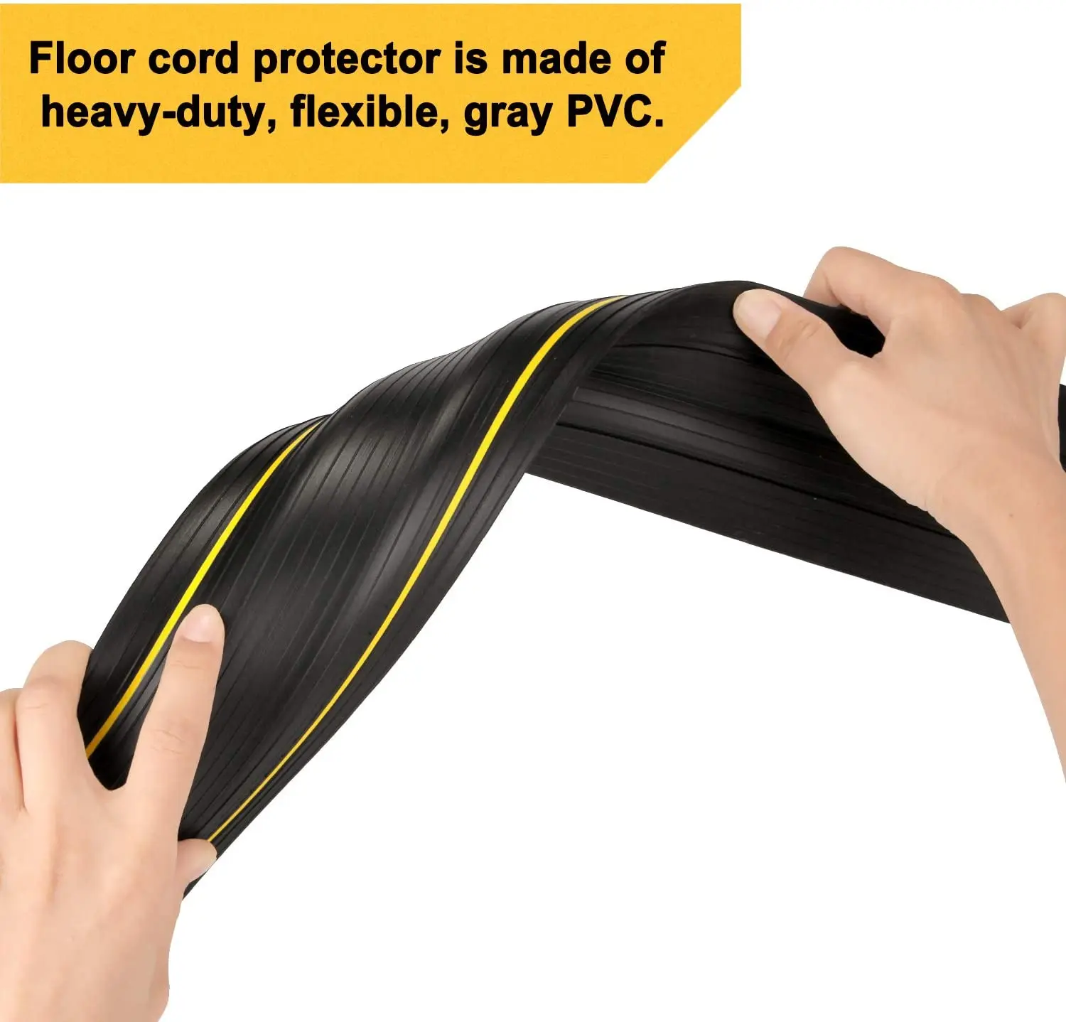 Floor Cord Covers, Floor Cable Protector 3m 3 Channels Contains Cords,  Cables