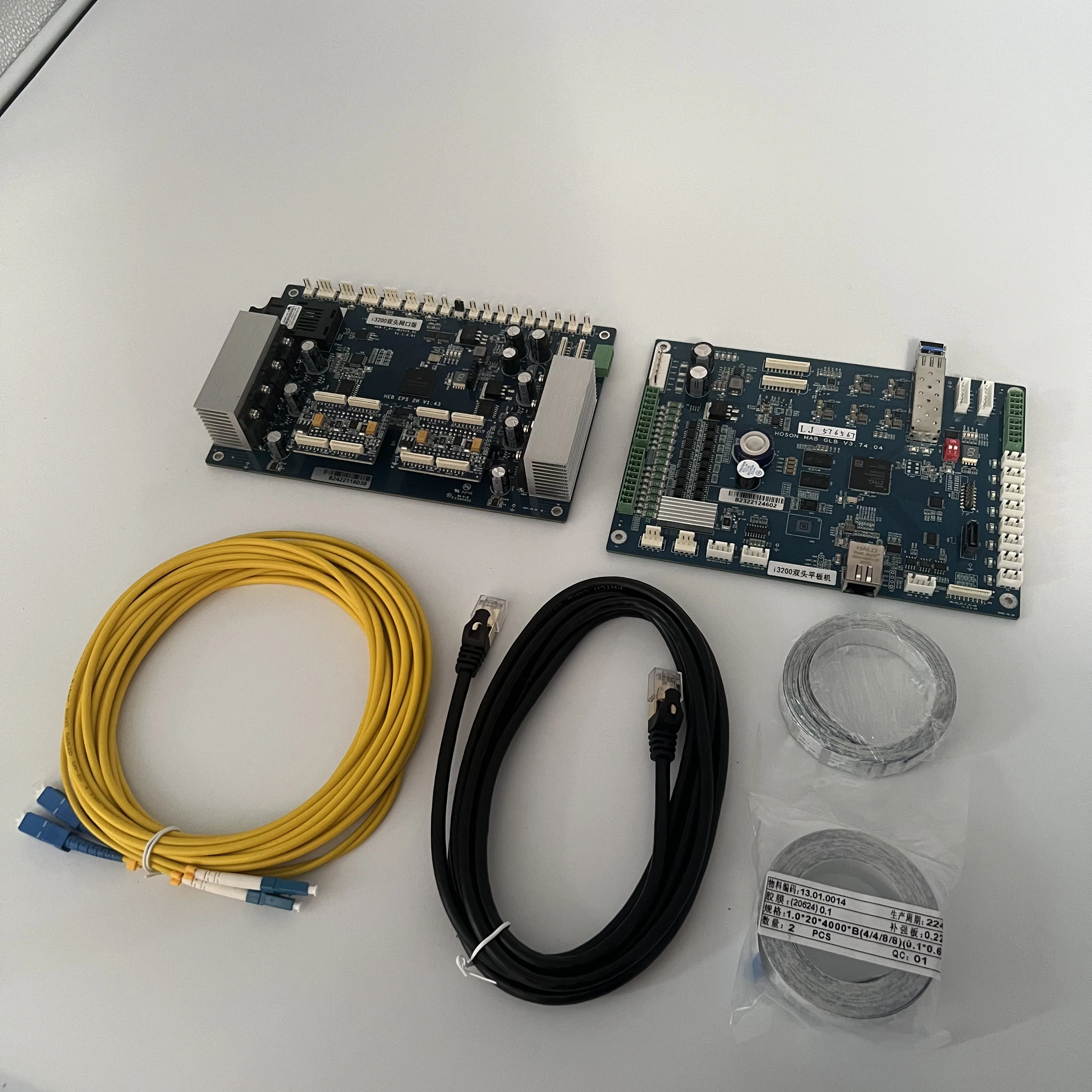 Hoson I3200 Complete Conversion Kit for UV Flatbed Printer New Printhead Network Board Set 2 Heads Carriage Main Board Hoson