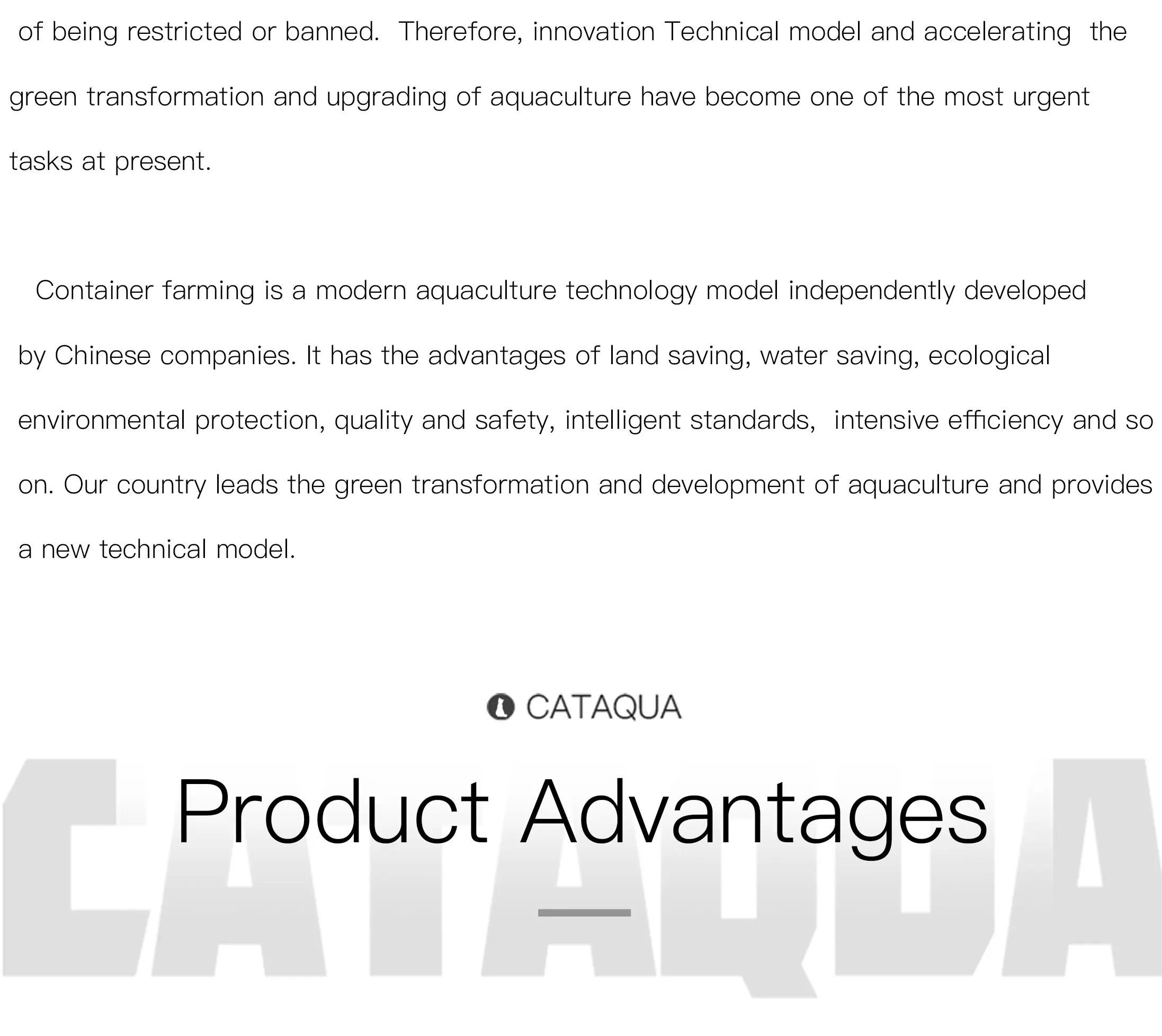Cataqua Ras Aquaculture Systems For Fish Farming And Ras Equipment ...