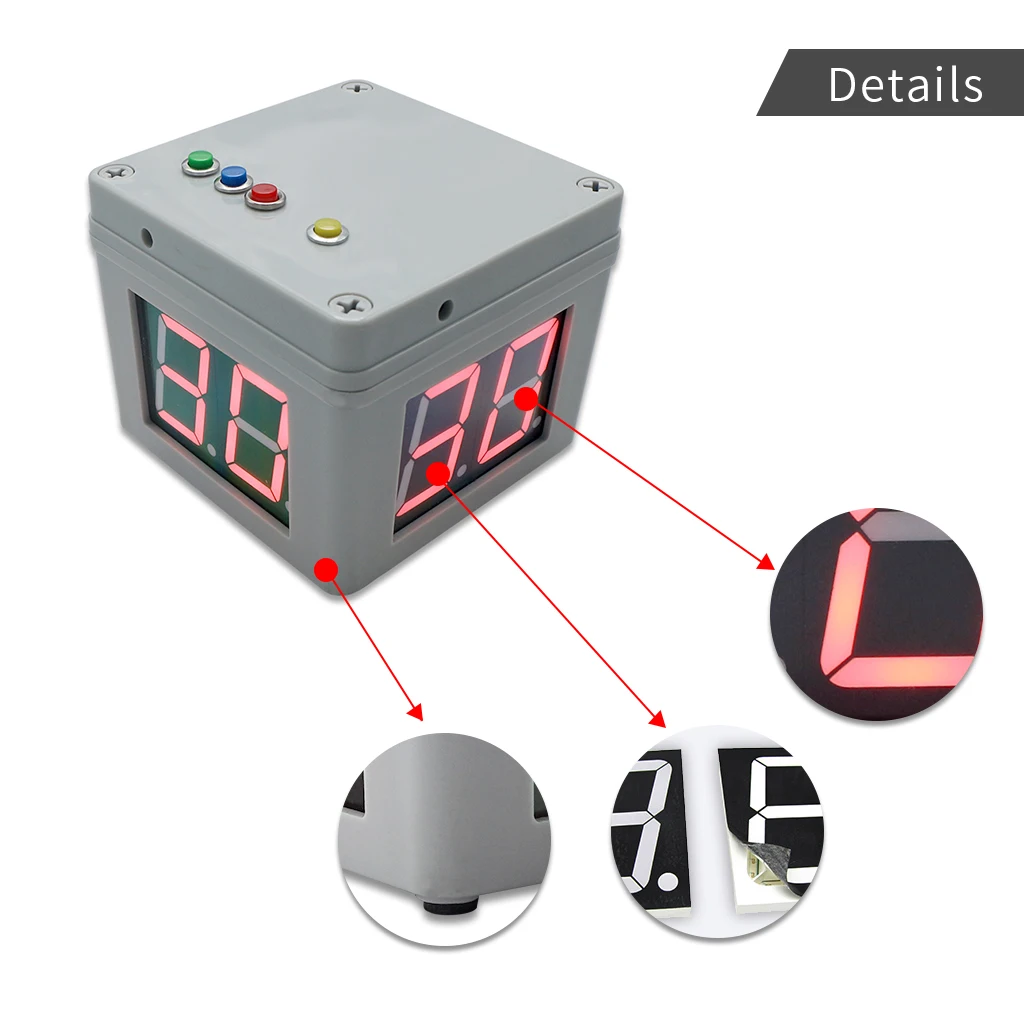 Ganxin новый дизайн 4 односторонний покер таймер Корея Япония шахматы 1 8 дюймов