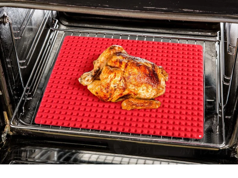 Silicone Pyramid Grilled Chicken Mat Oil Sealer Baking Mat for Outdoor BBQ Oven Baking Cookie Bread Cooking Tool details