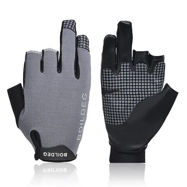 Лидер продаж, Модные Рыболовные спортивные перчатки Boodun из полиуретана с 3 пальцами