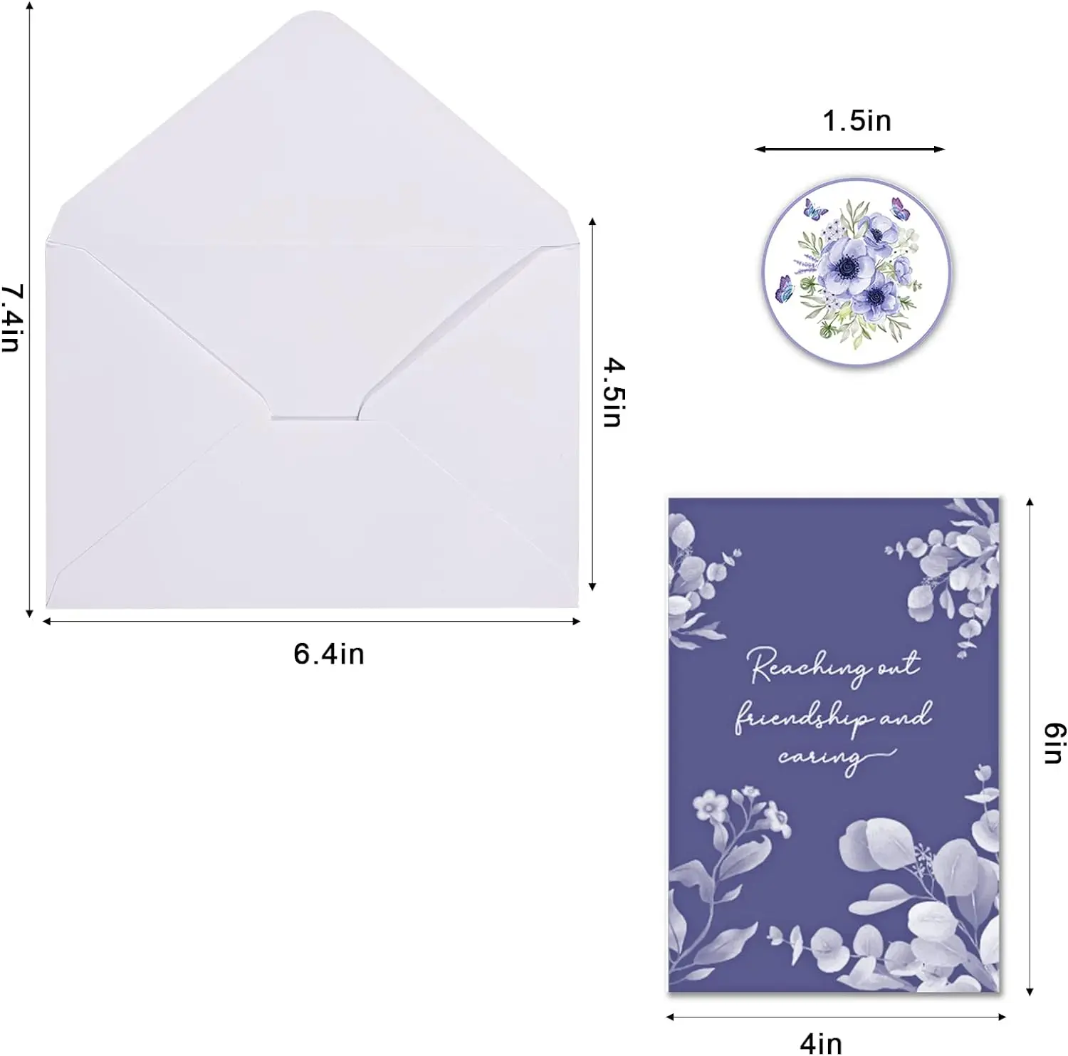 Sympathy Cards With Message Inside Condolence Cards With Envelopes And ...