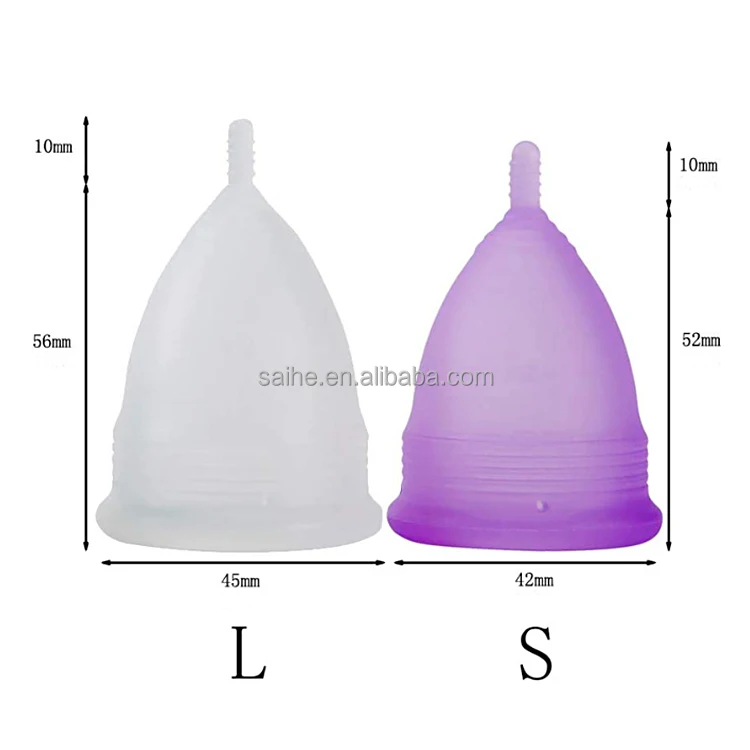 Hot Selling Eco-Friendly Reusable Menstrual Cups 100% Medical Silicone Close Fit Menstrual Cup For Ladies