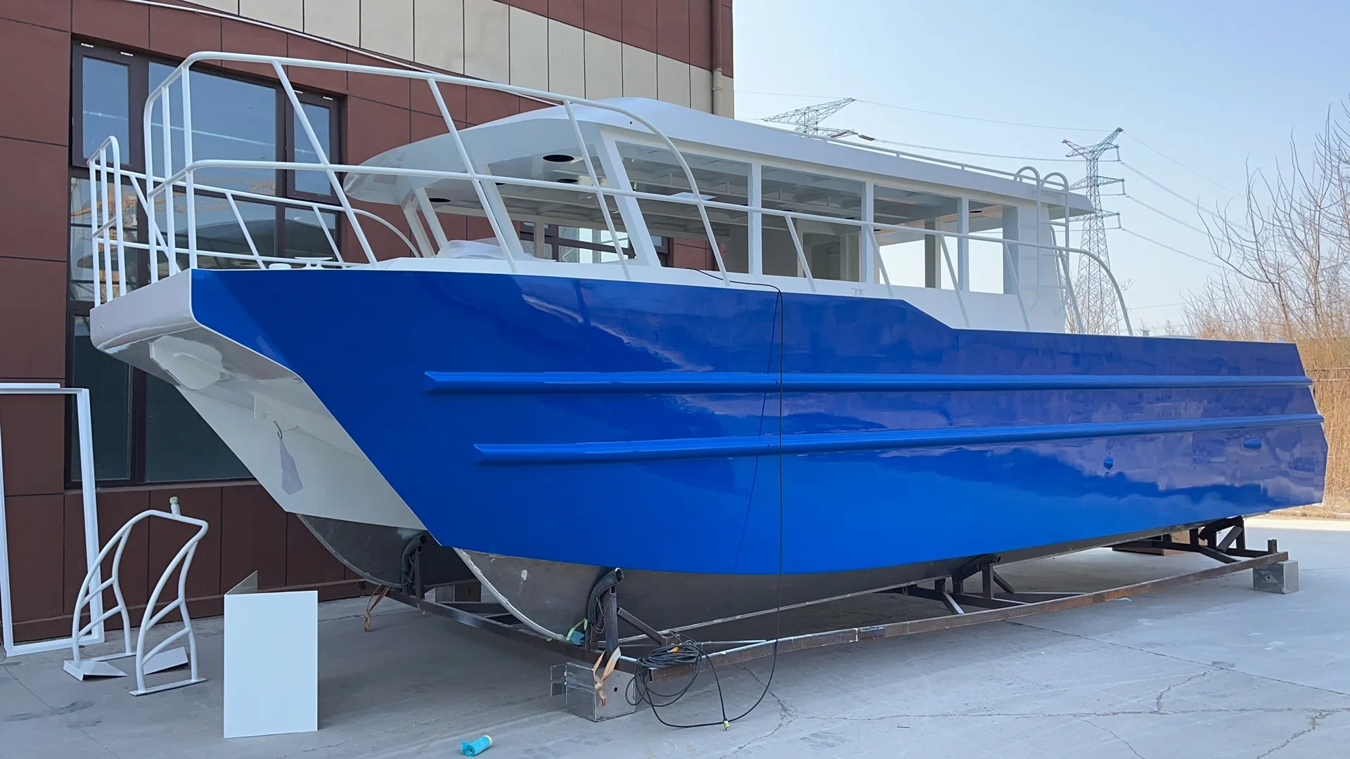 2023 Custom Made Aluminum Catamaran Hull Fishing Boat 710m Yacht For