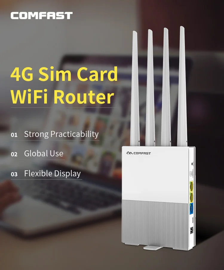 COMFAST Wifi Rang Wireless Router Sim Card Mini Usb Wireless 3g 4g Modem 4g Lte Wrt Card Wifi Router