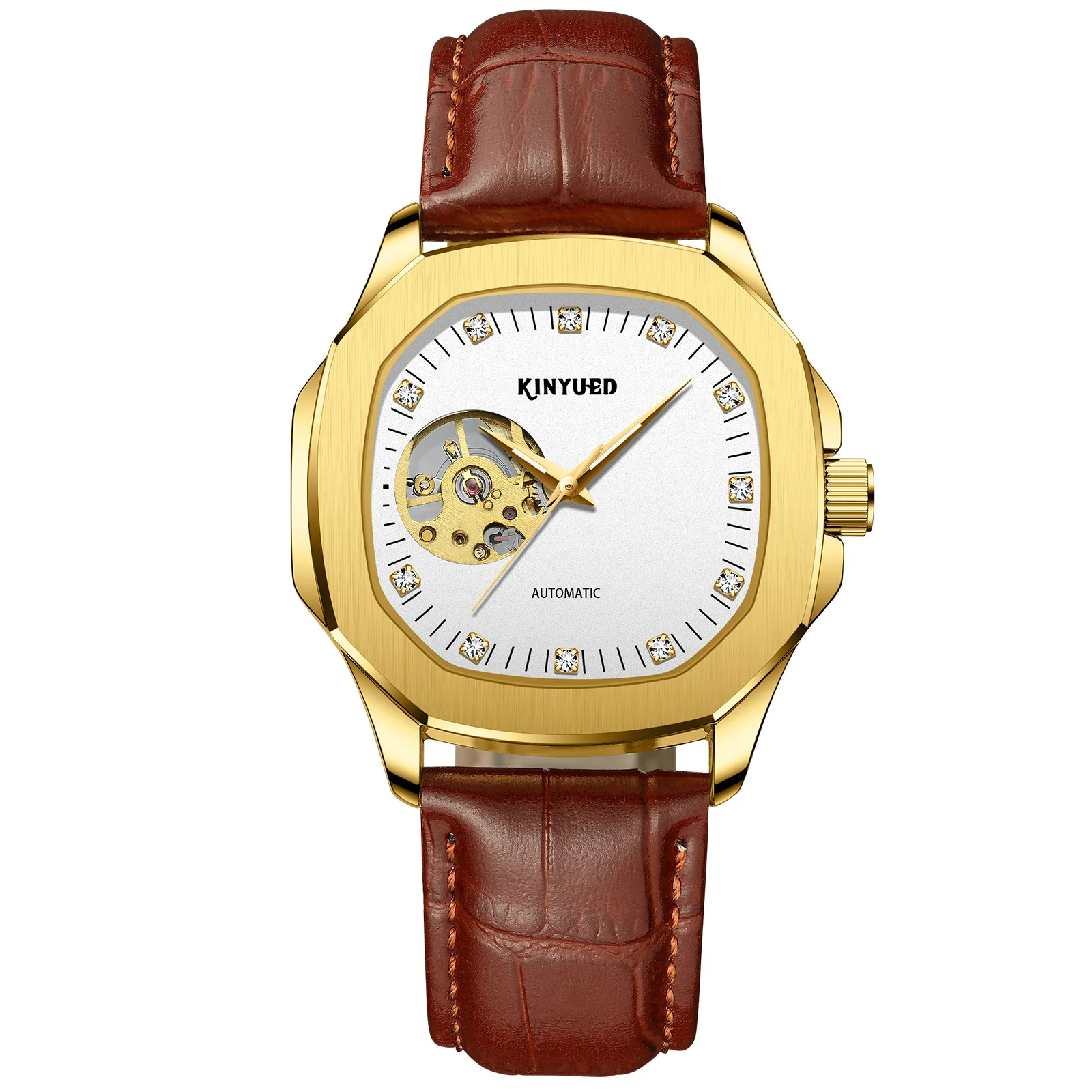 Square Skeleton Automatic Men's Watch OM-460775