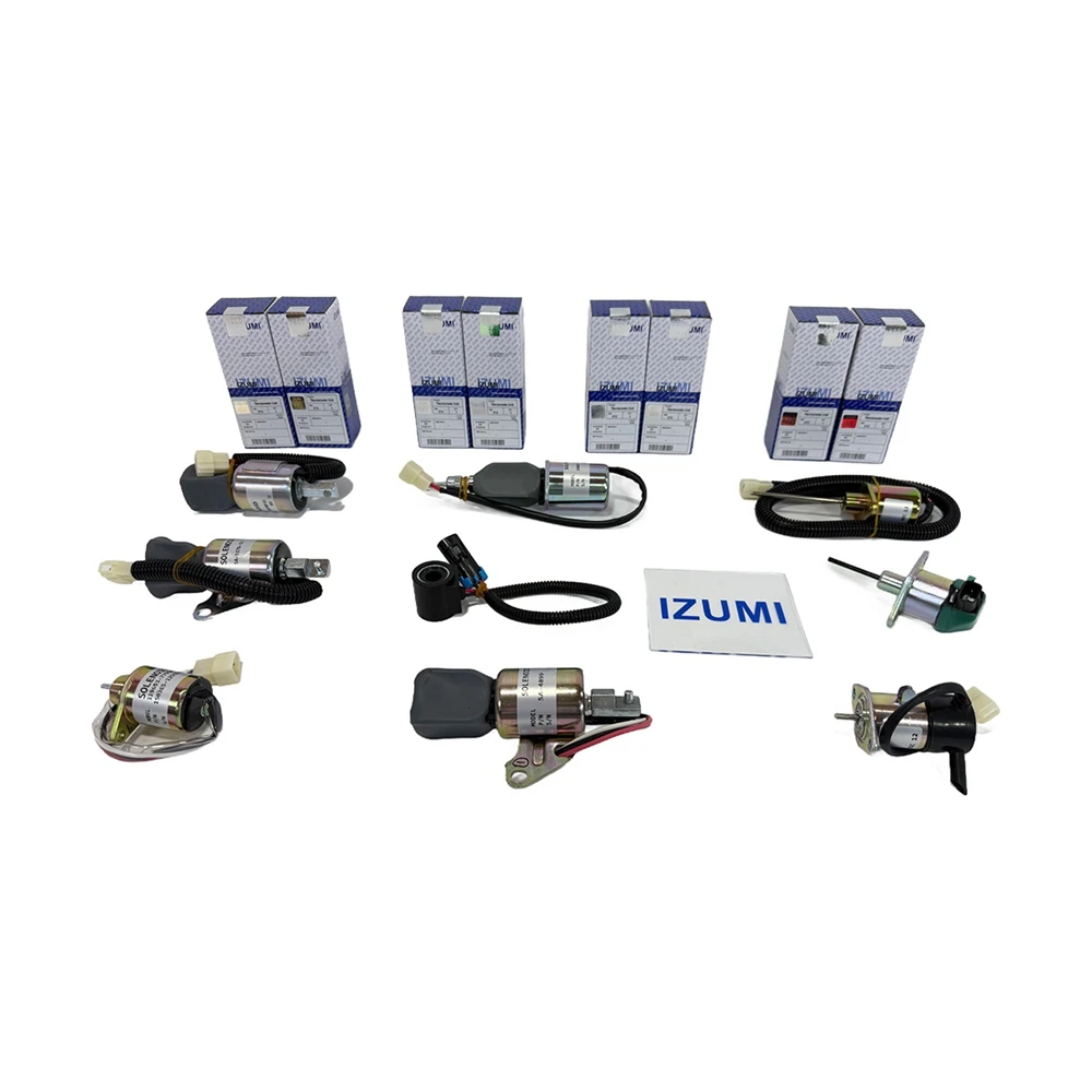 IZUMI RIK S100 S175 S205 Stop Solenoid Valve for Bobcat Industrial Engine Parts