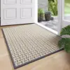 Hilo trenzado calado con reverso de goma - entrelazado gris