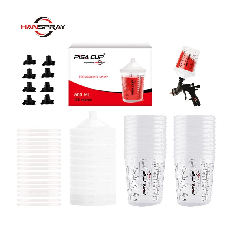 Новый 600/800 мл одноразовый стакан для смешивания краски автомобильные пластиковые стаканы распыления