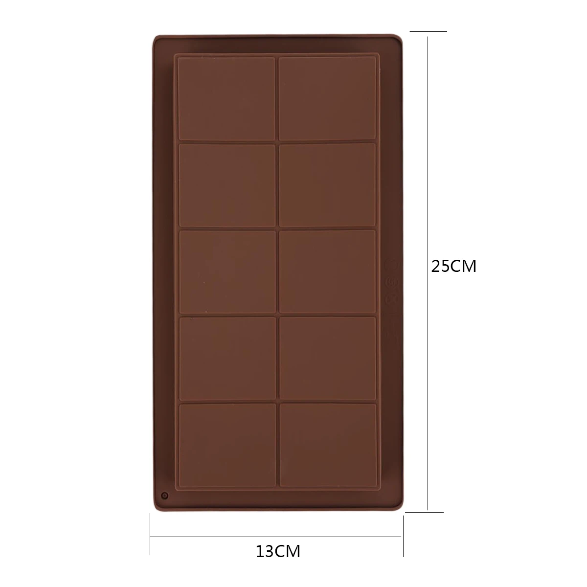 MHC Silicone Chocolate Mould for Cake-25x13x2.2CM Customized Shape & Rectangle Eco-Friendly Non-Toxic