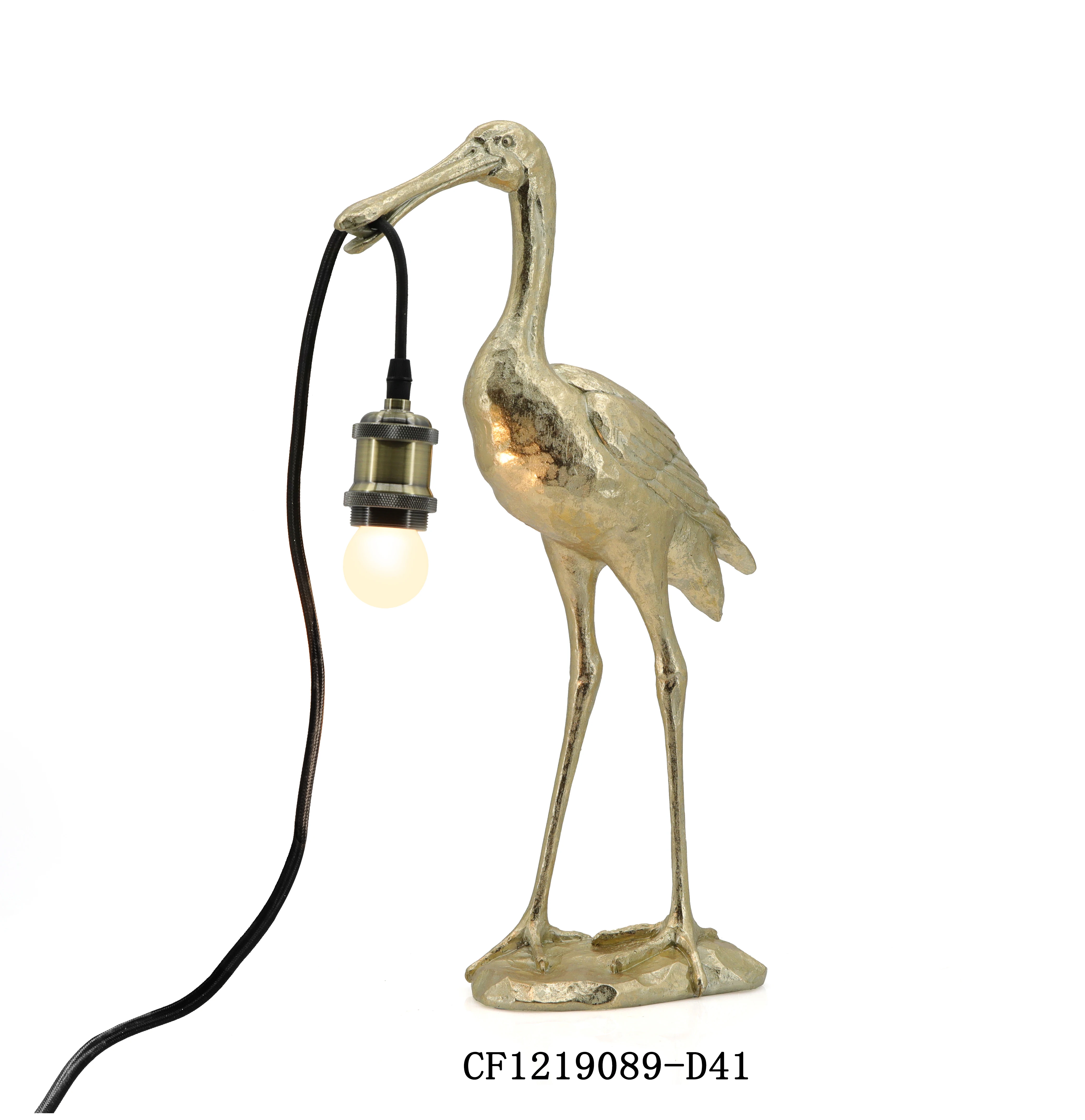 New Launched design Lighting Antique Lamp 3D Resin Animal  Parrot  Statue For Wall Art Decor manufacture