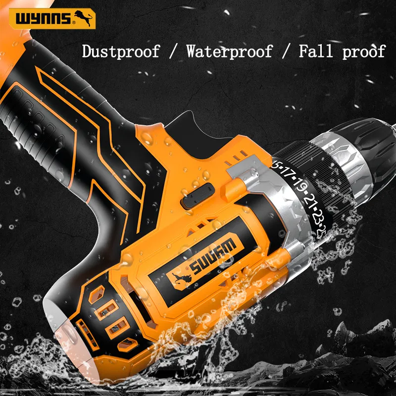 Wynns 21V Drilling Power Tools Power Cordless Drill Driver with 400rpm 1500rpm